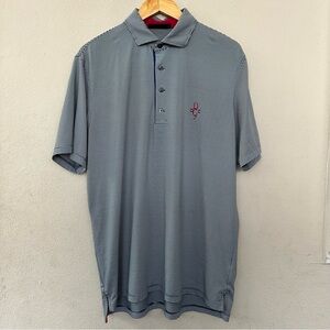 Greyson Mens Short Sleeve Embroidered Polo Shirt Size Large